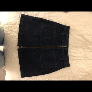 Madewell denim full zipper skirt!